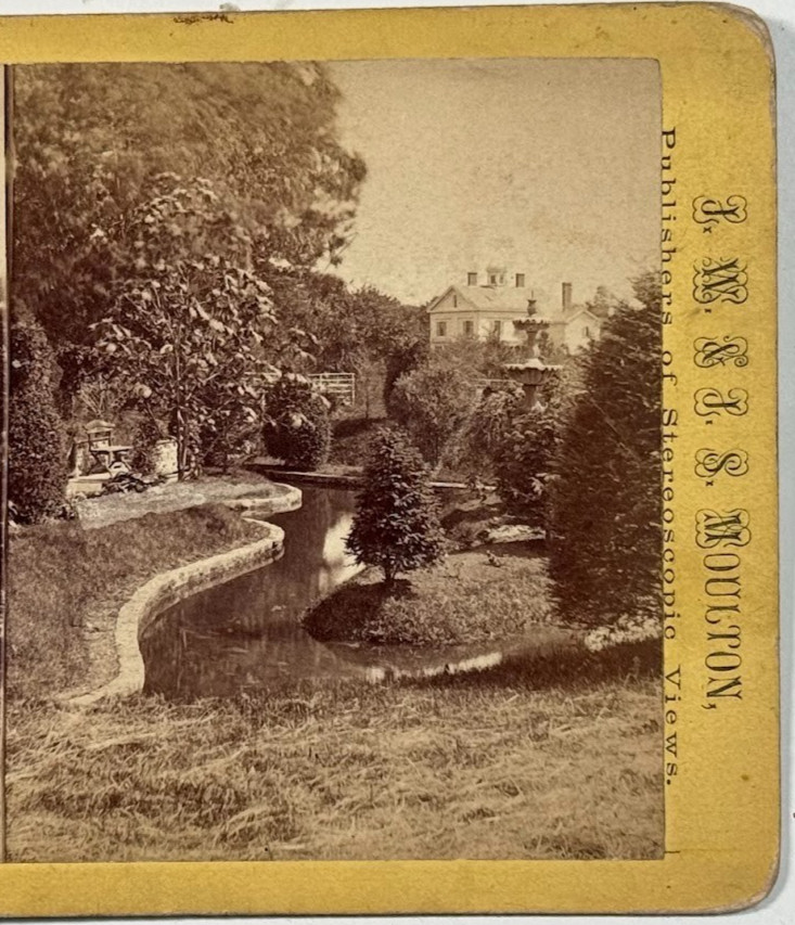 Picturesque Potter’s Grove, Arlington Massachusetts – Historic Stereoview Card