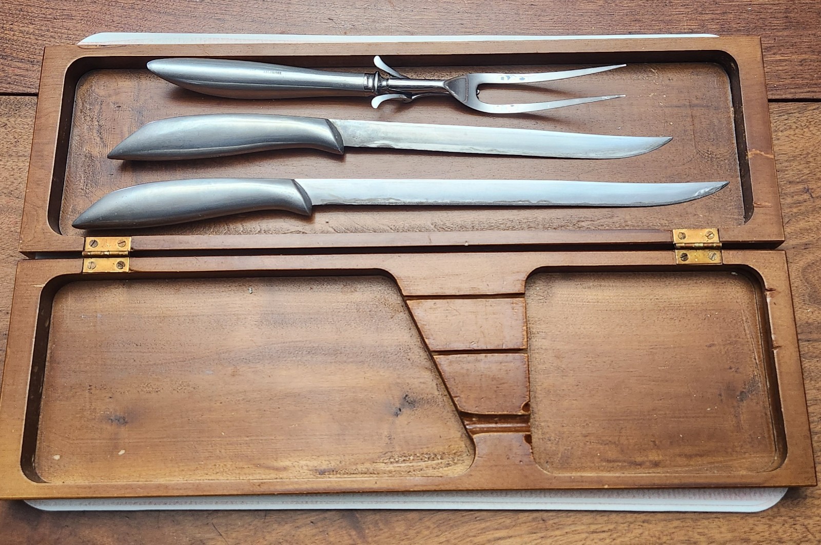 Vintage Stainless Steel Murphy Knive Carving Set w/box