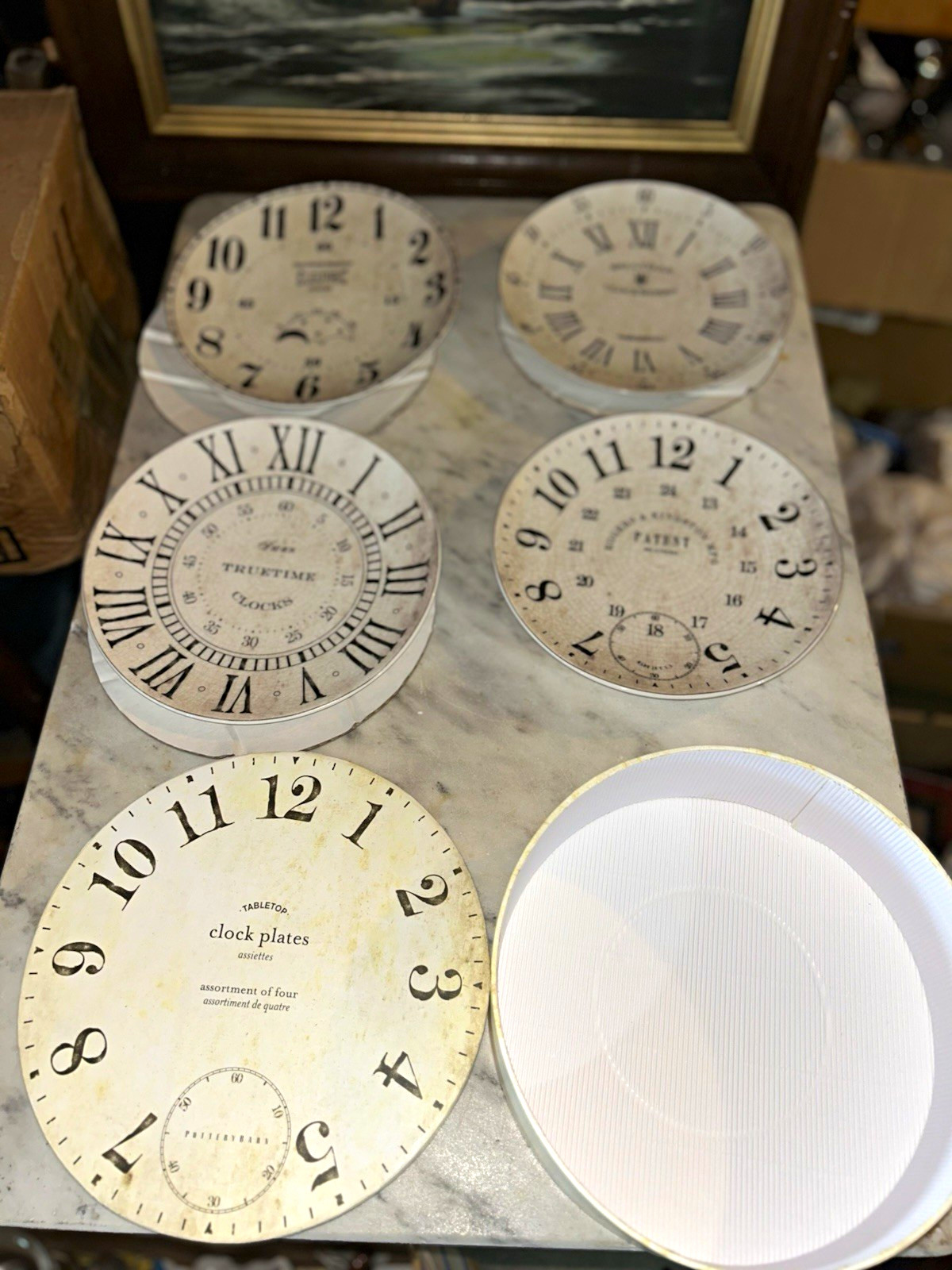 RARE Pottery Barn Vintage Clock Face 8½