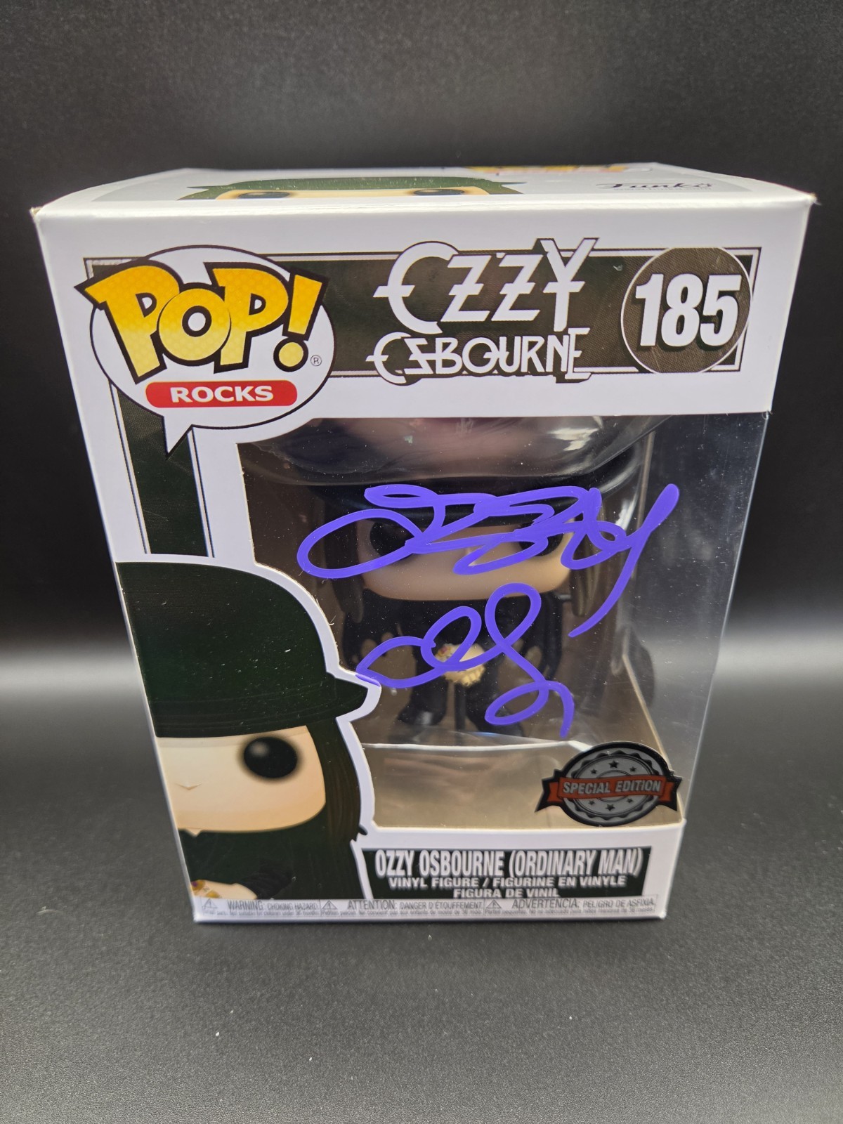 Ozzy Osbourne Black Sabbath Signed Funko Pop #185 Beckett Witness