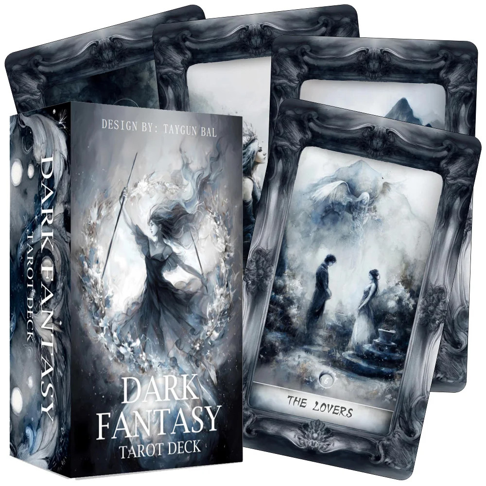 Dark Fantasy Tarot Deck 78 Cards Guidebook Gothic 12x7cm 4.7x2.8in