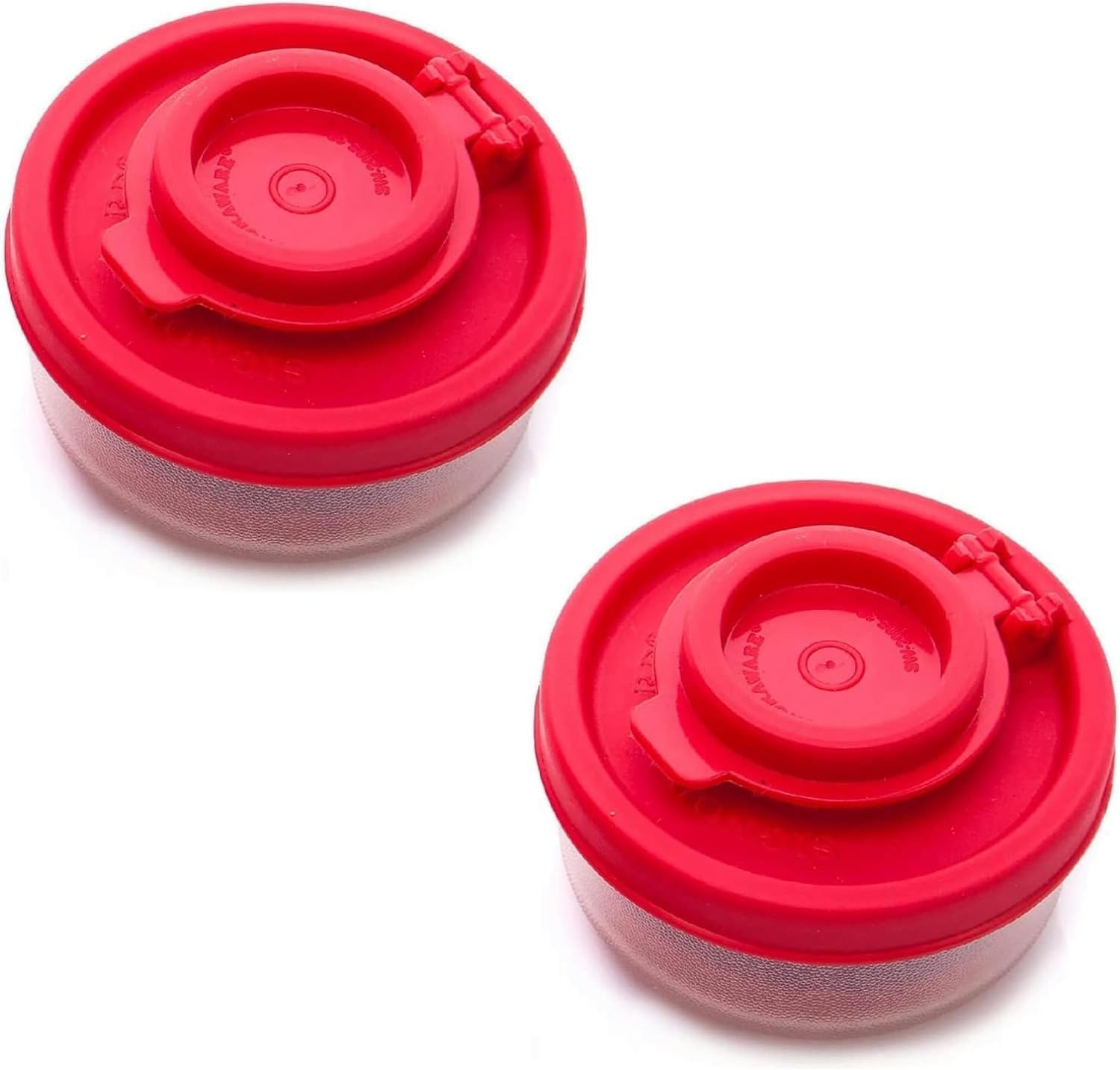 2Pcs Red Small Salt And Pepper Shakers For On The Go - Mini Shaker Set For Sa...