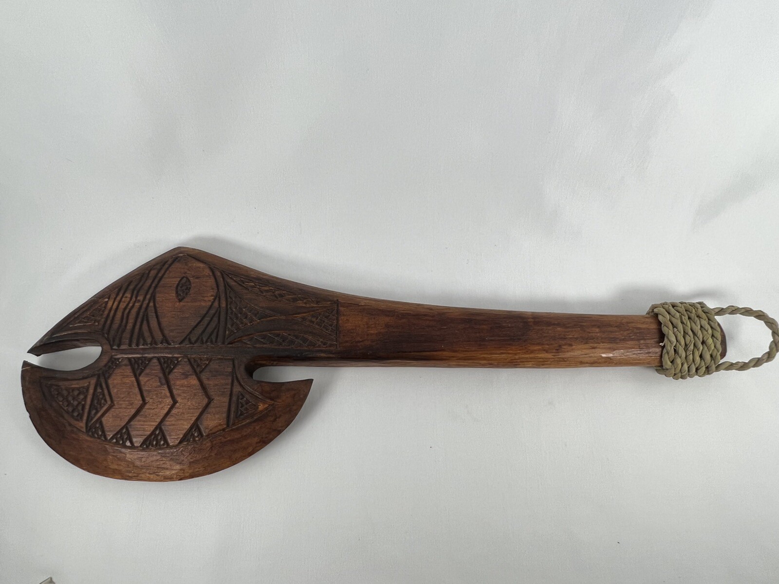 Hawaiian - Polynesian Hand Carved Wood War Club Weapon Polynesian Style 20”