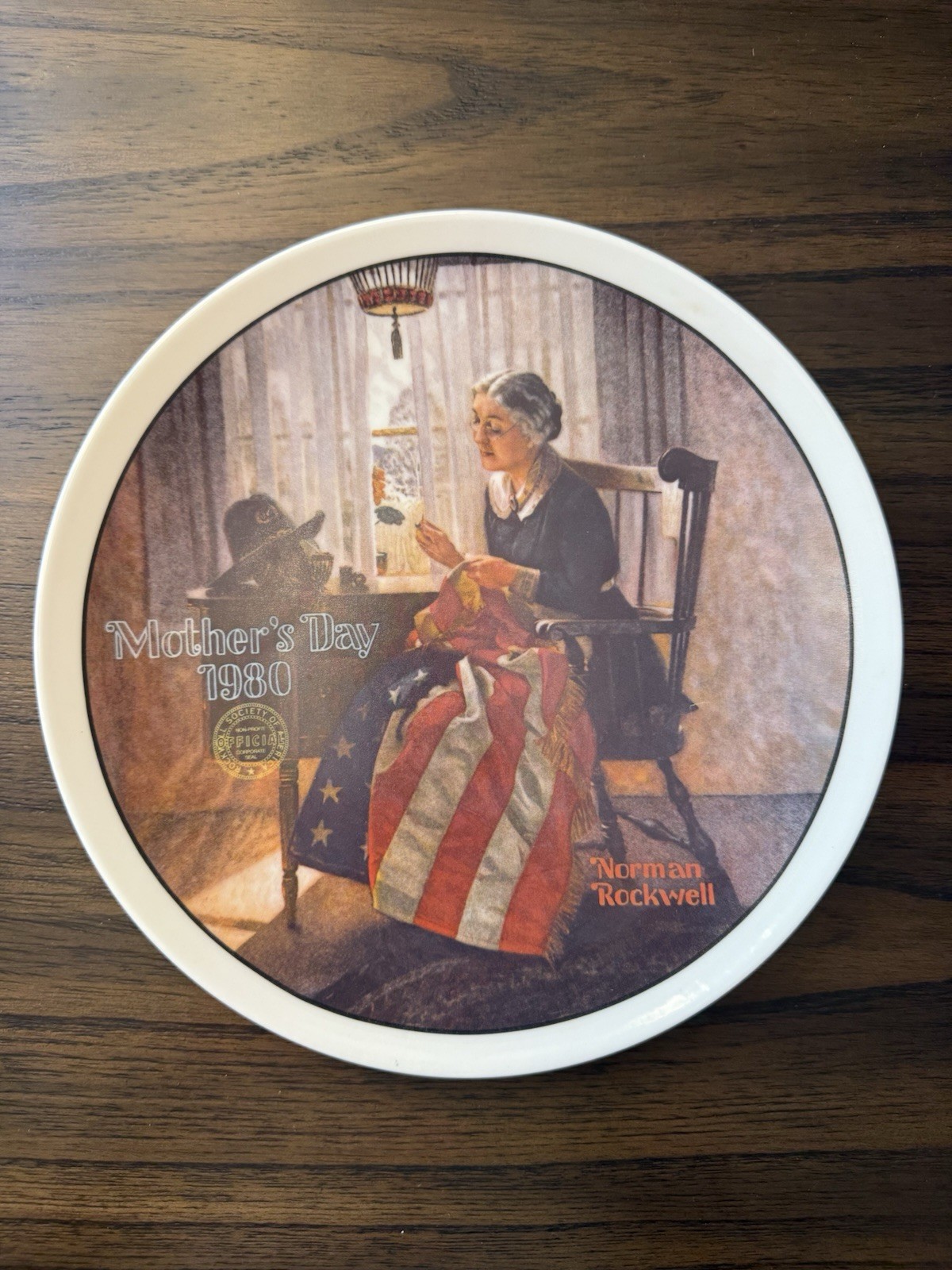 Norman Rockwell Mother’s Day 1980 Knowles Collector Plate Box COA