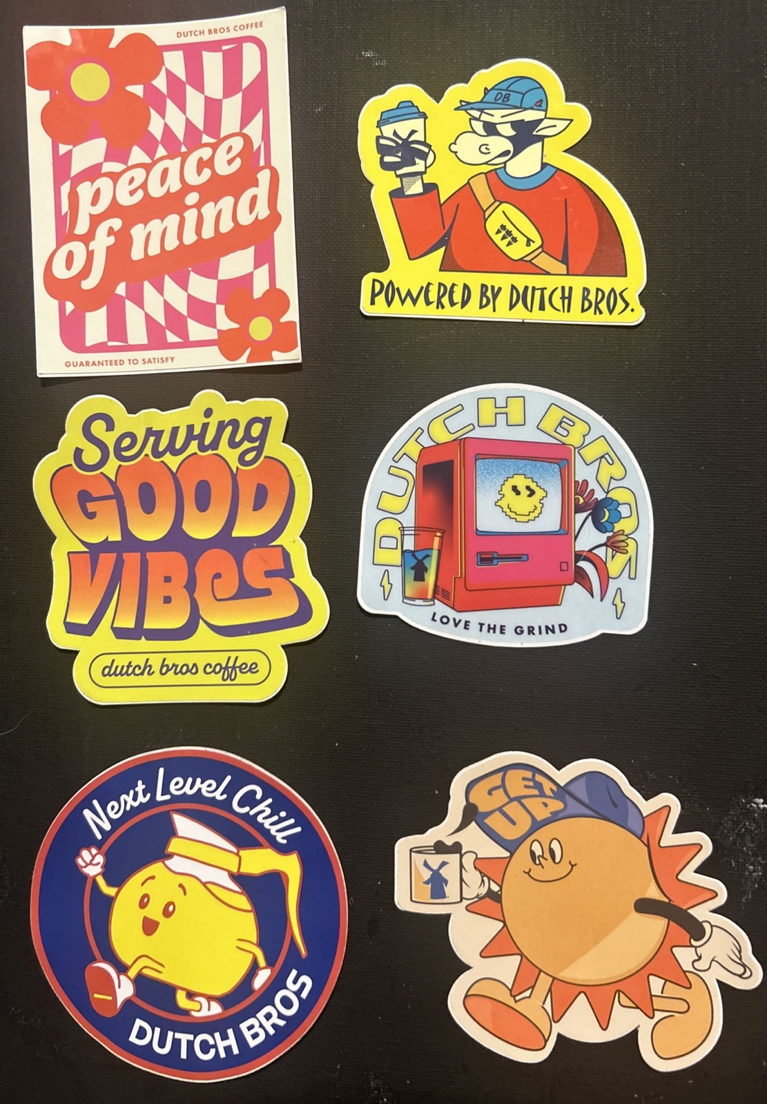 Dutch Bro Stickers  Collectors Lot Of 6 Vintage Rare Brand New
