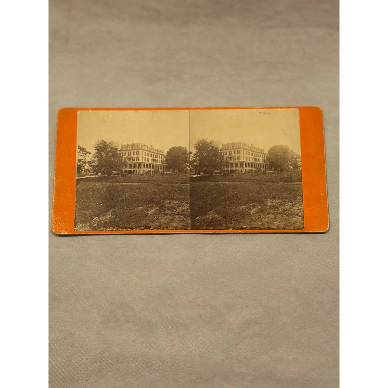 1870s Stereoview Shortlidge's Media Academy Boys School Media PA Advertising