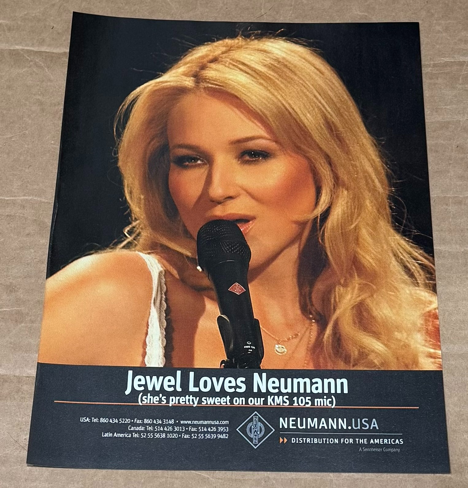 JEWEL - NEUMANN MICS - 2007 Print Advertisement