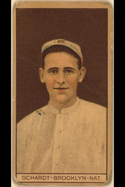 Photo:Brooklyn Dodgers Bill Schardt 1912 Baseball Portrait Pitcher