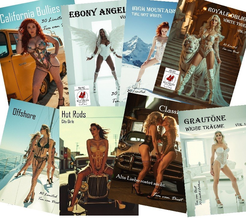 Erotic photo booklets to select – Young – Old – Lingerie – Cars – Nature - Asia.