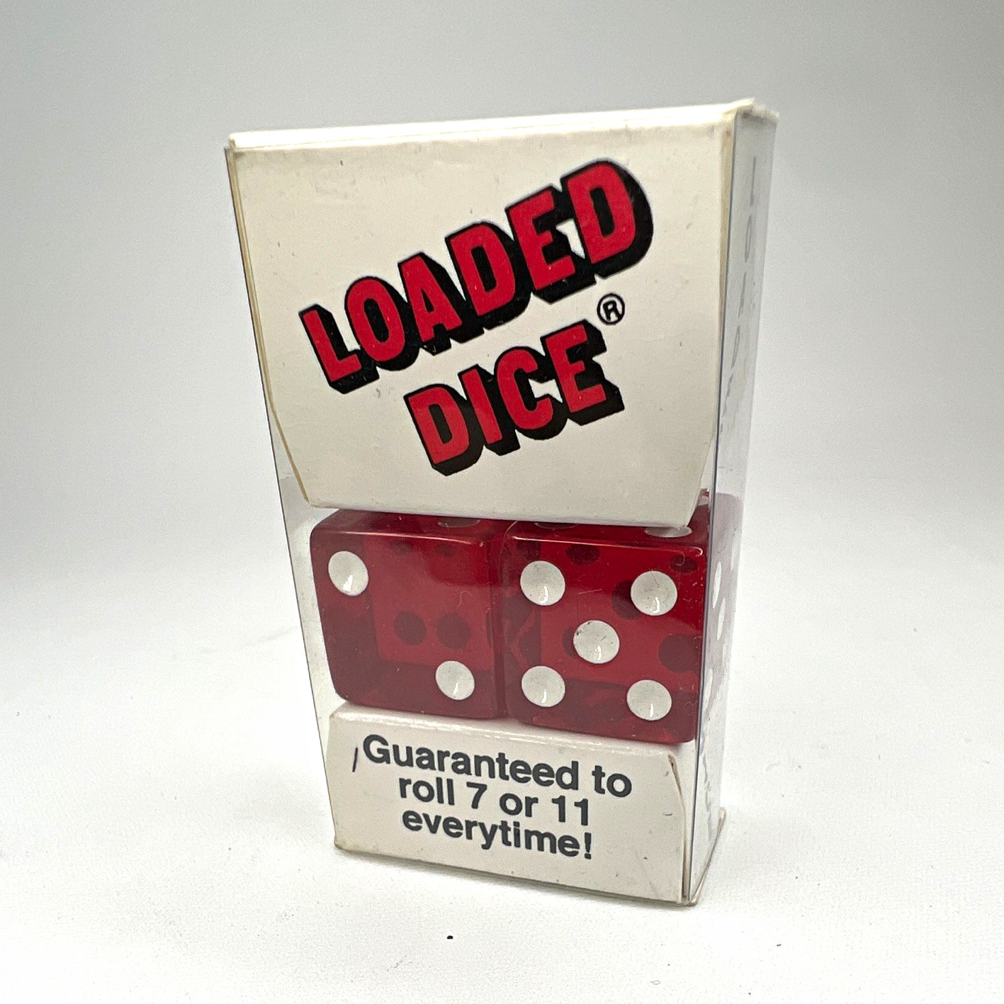 Loaded Dice Magic Trick Red Dice Set - Roll 7 or 11 Every Time