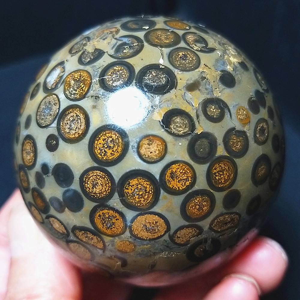 RARE 339.2G Natural Polished Colorful Agate Stone Sphere Ball Healing A4785