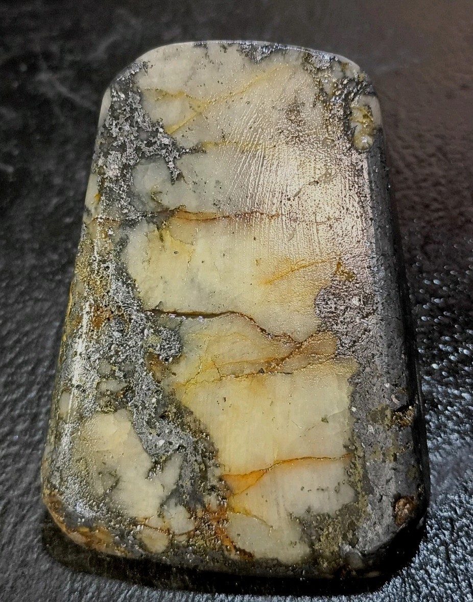 374g Fully Polished Silver/Gold Ore Block • Koch Shaft MO • Cox Collection 374g Fully Polished Silver/Gold Ore Block • Koch Shaft MO • Cox Collection