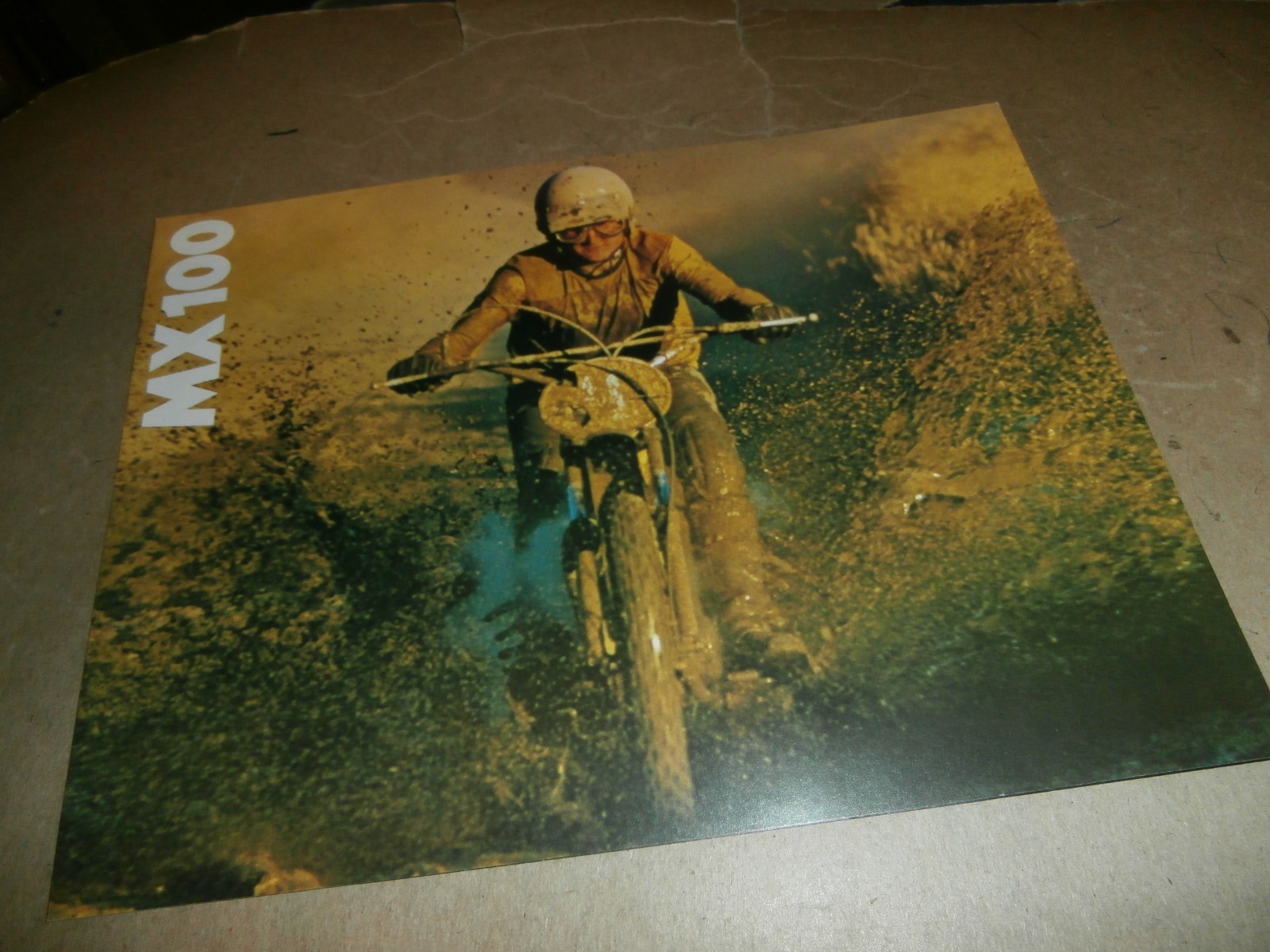 Original 1974 Yamaha Motorcycle Sales Brochure MX100