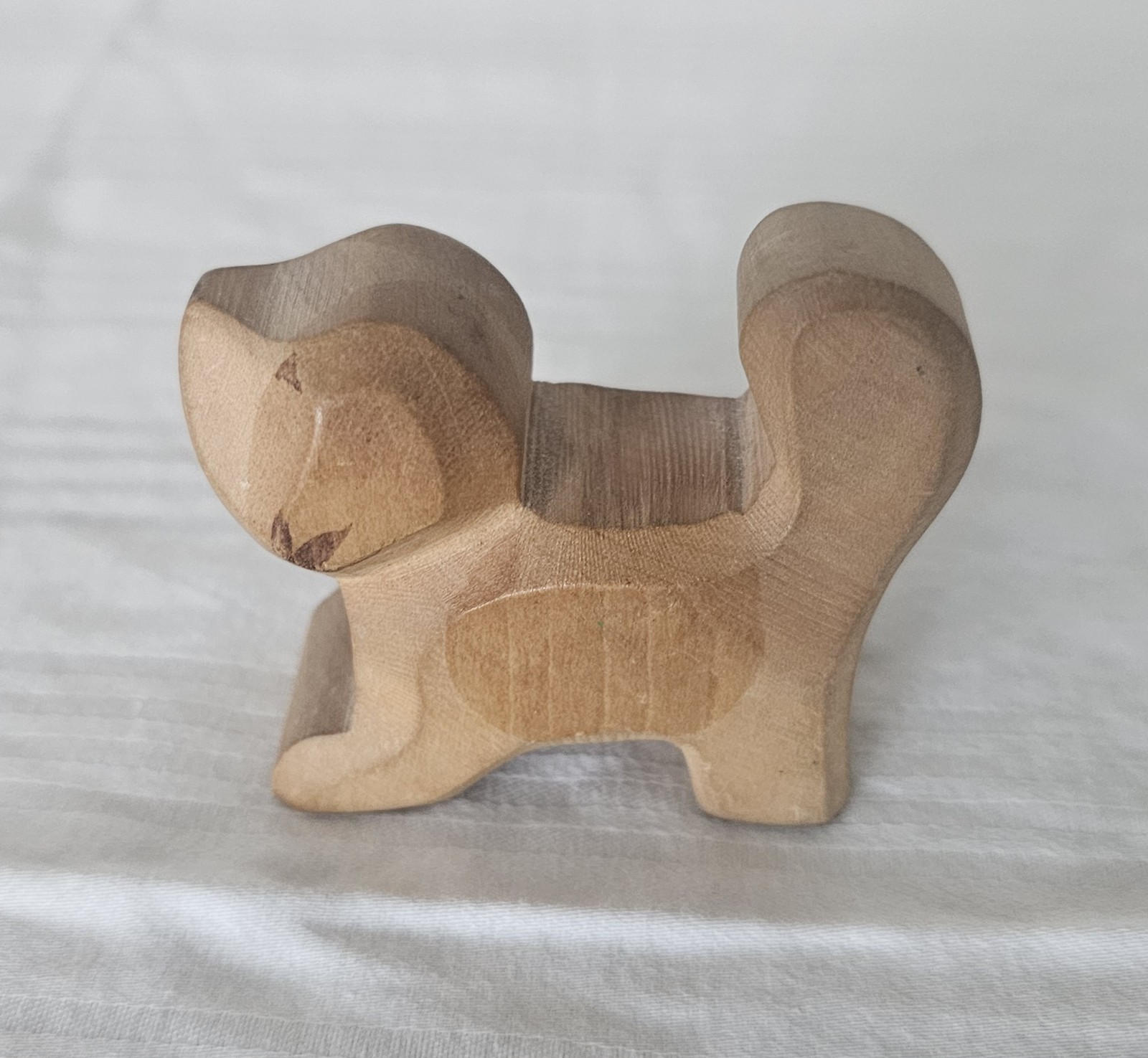 Retired Ostheimer Wooden St Bernard Wood Puppy Dog Head Up Retired Ostheimer Wooden St Bernard Wood Puppy Dog Head Up
