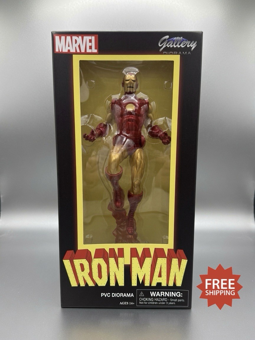 Diamond Select Toys Marvel Gallery Classic Iron Man PVC Figure Statue 2017 - NIB
