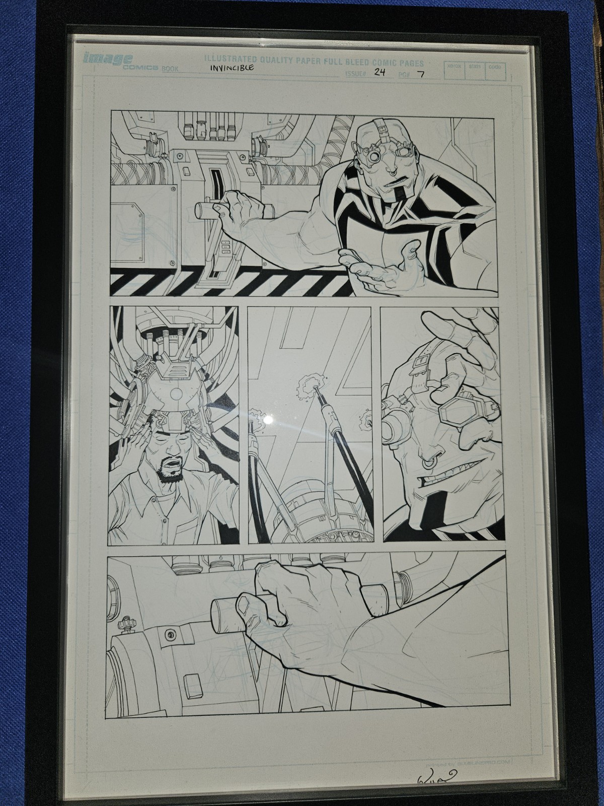 Invincible Original Art Page 7 Issue 24 Kirkman Ottley Mauler Twin Angstrom Levy