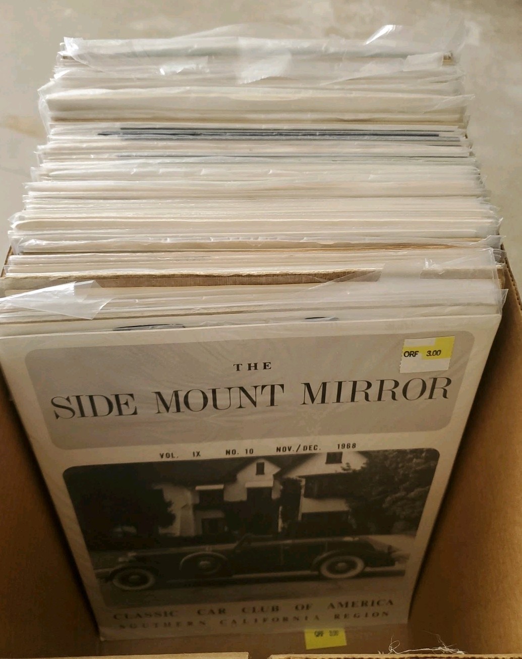 95 Vintage Magazines CCCA Classic Car Club America Side Mount Mirror \'60s \'70s