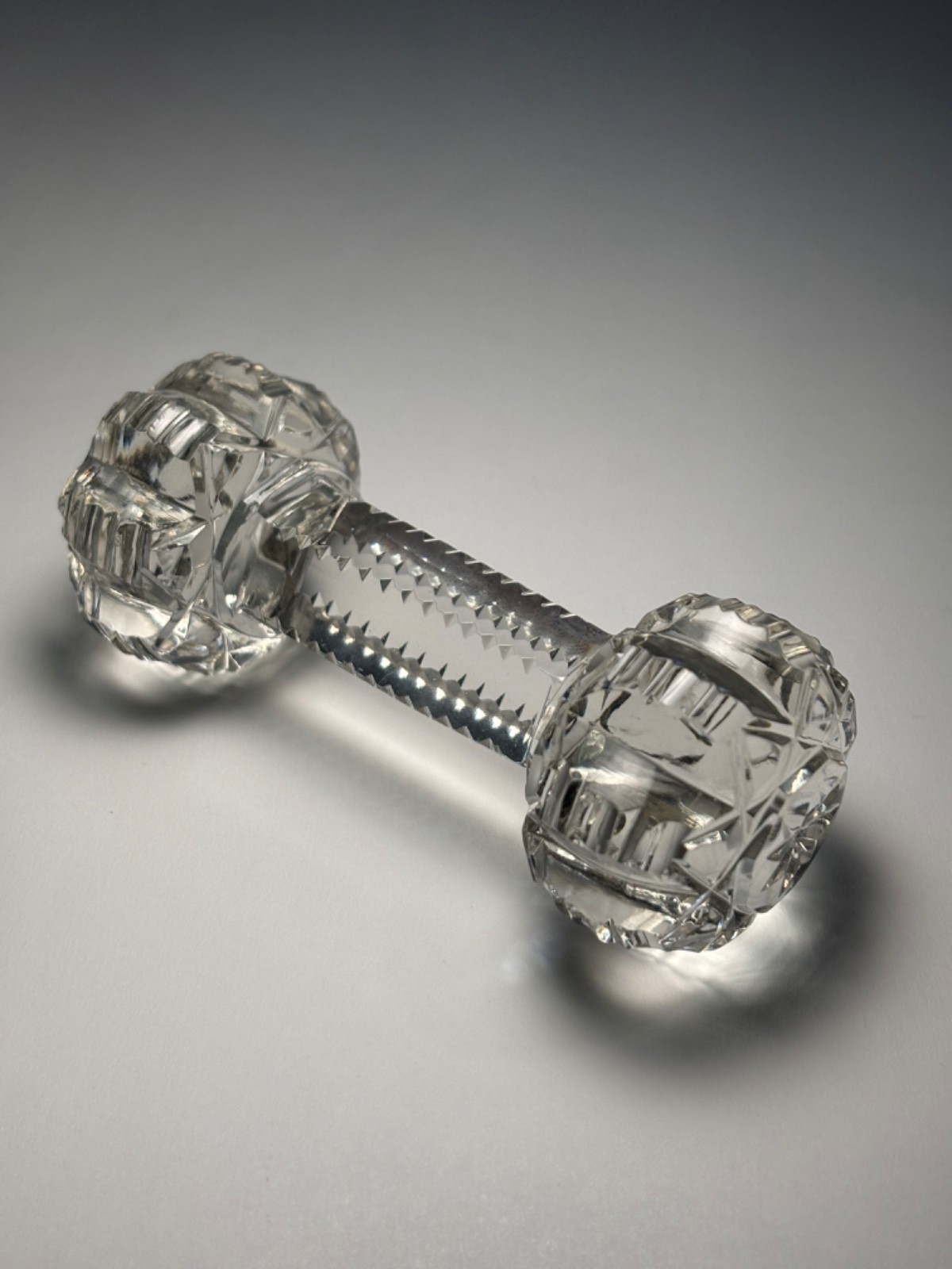 Elegant Cut Glass Knife Rest
