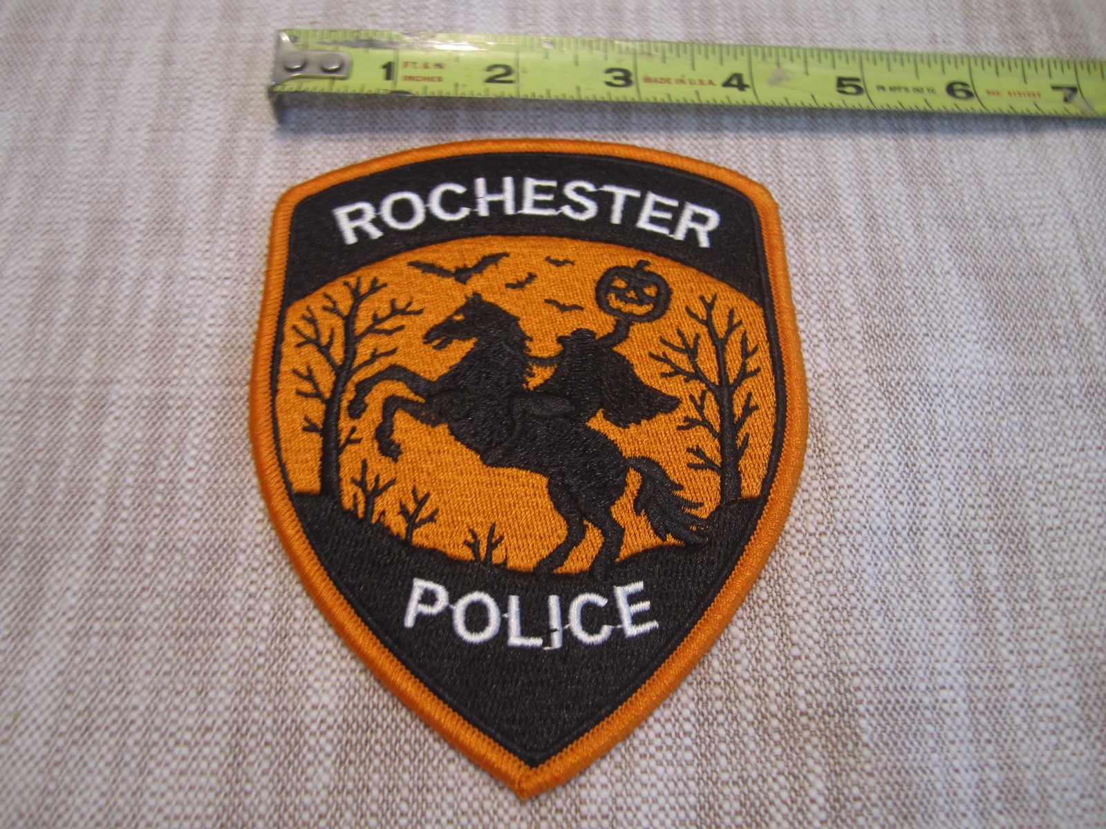 RARE Rochester Police NY Halloween Police Patch WOW