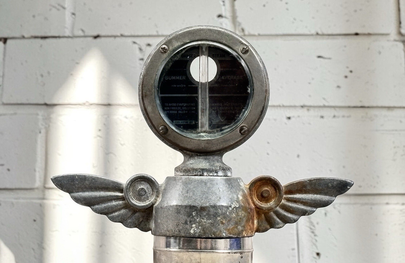 Antique Studebaker Boyce MotoMeter Winged Radiator Cap Thermometer Rare Original