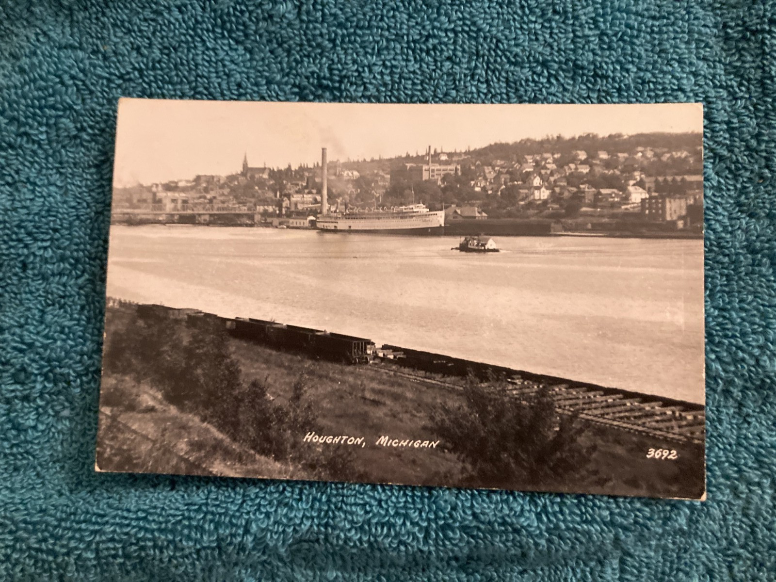 RPPC Houghton Michigan LL Cook Photo c1950