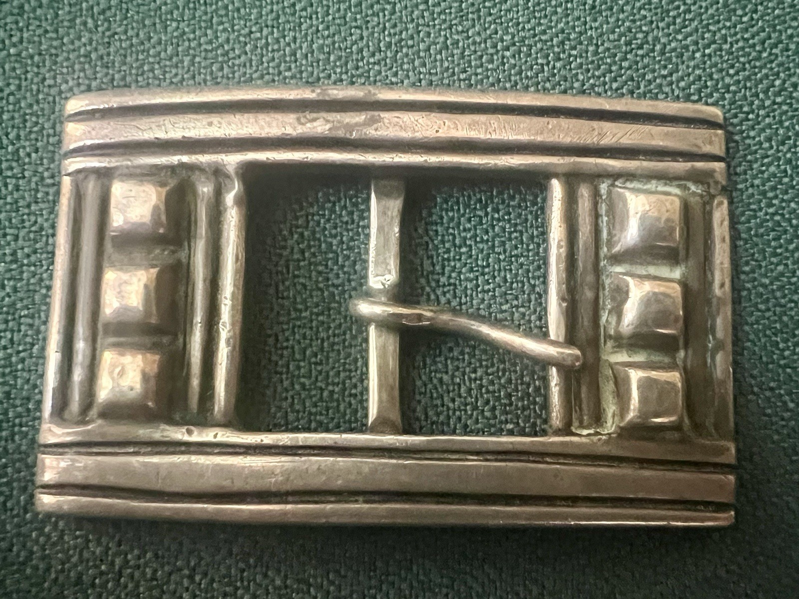 FANTASTIC WM SPRATLING 1940s STERLING SILVER PYRAMID BELT BUCKLE SIGNED FANTASTIC WM SPRATLING 1940s STERLING SILVER PYRAMID BELT BUCKLE SIGNED