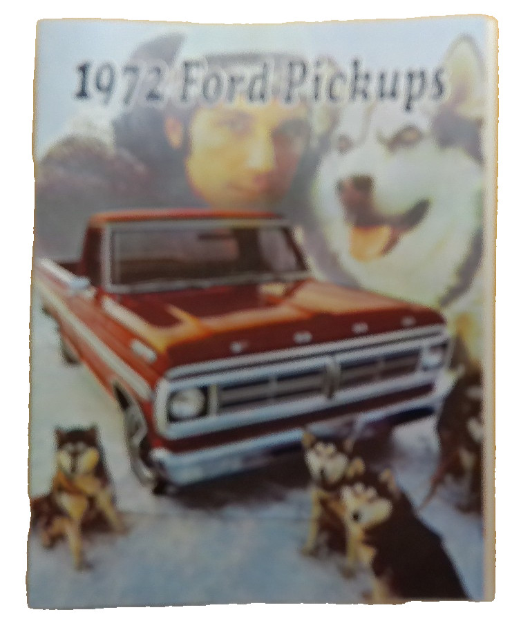 1972 Ford Pickups truck brochure F100 F250 F350 fold out