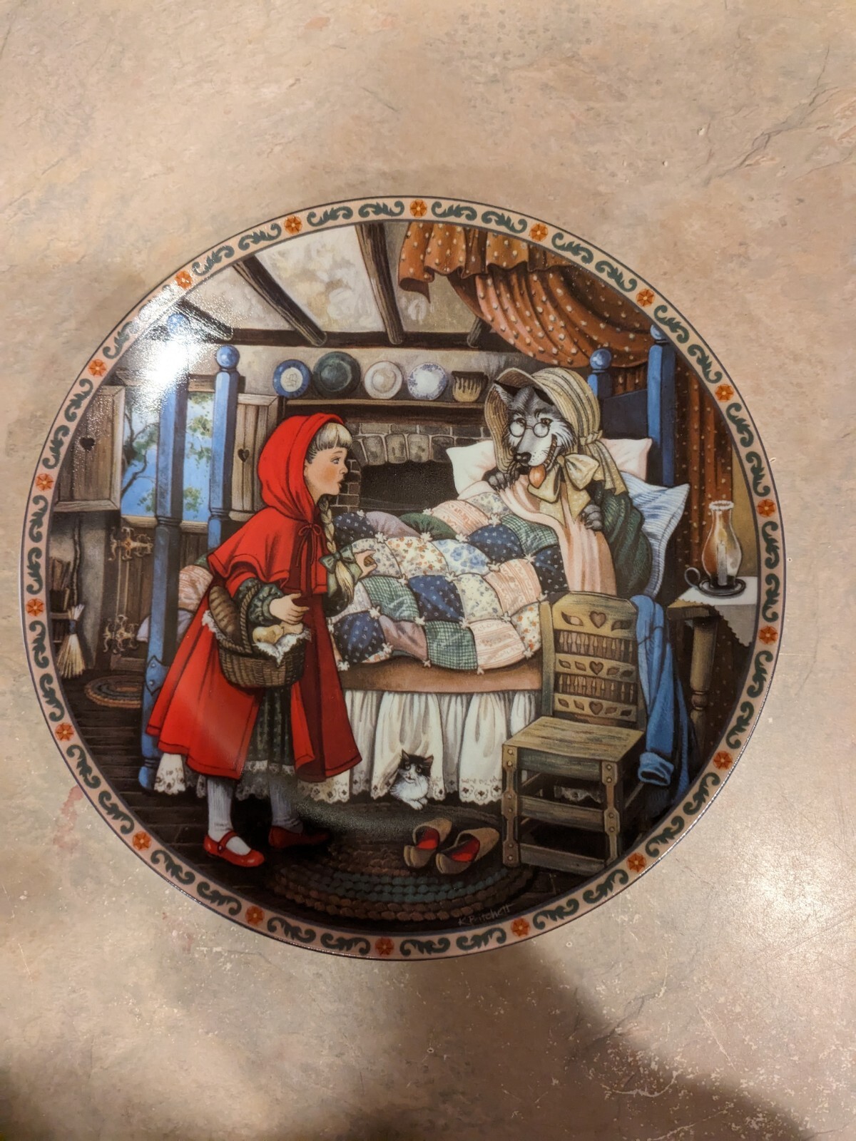 Little Red Riding Hood Collector Plate Knowles 1988 Karen pritchett