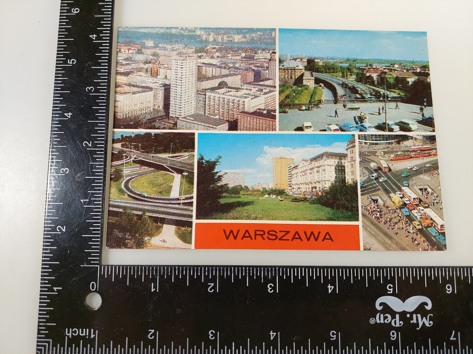 Warsaw Poland Postcard Vintage Multi-view 5