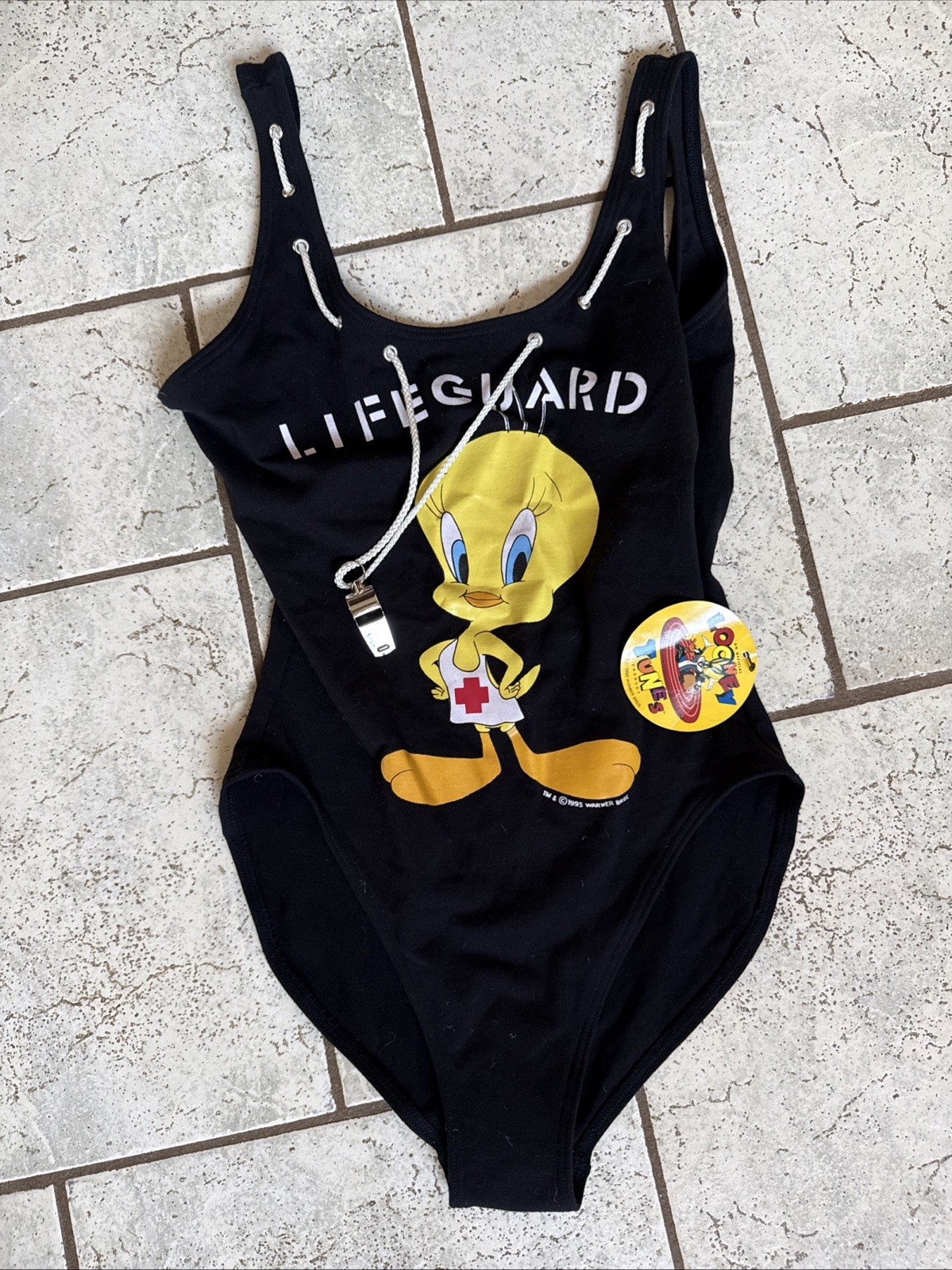 NWT Vintage Tweety Warner Bros. Looney Tunes Size 9/10 Junior Swimsuit Rare NWT Vintage Tweety Warner Bros. Looney Tunes Size 9/10 Junior Swimsuit Rare