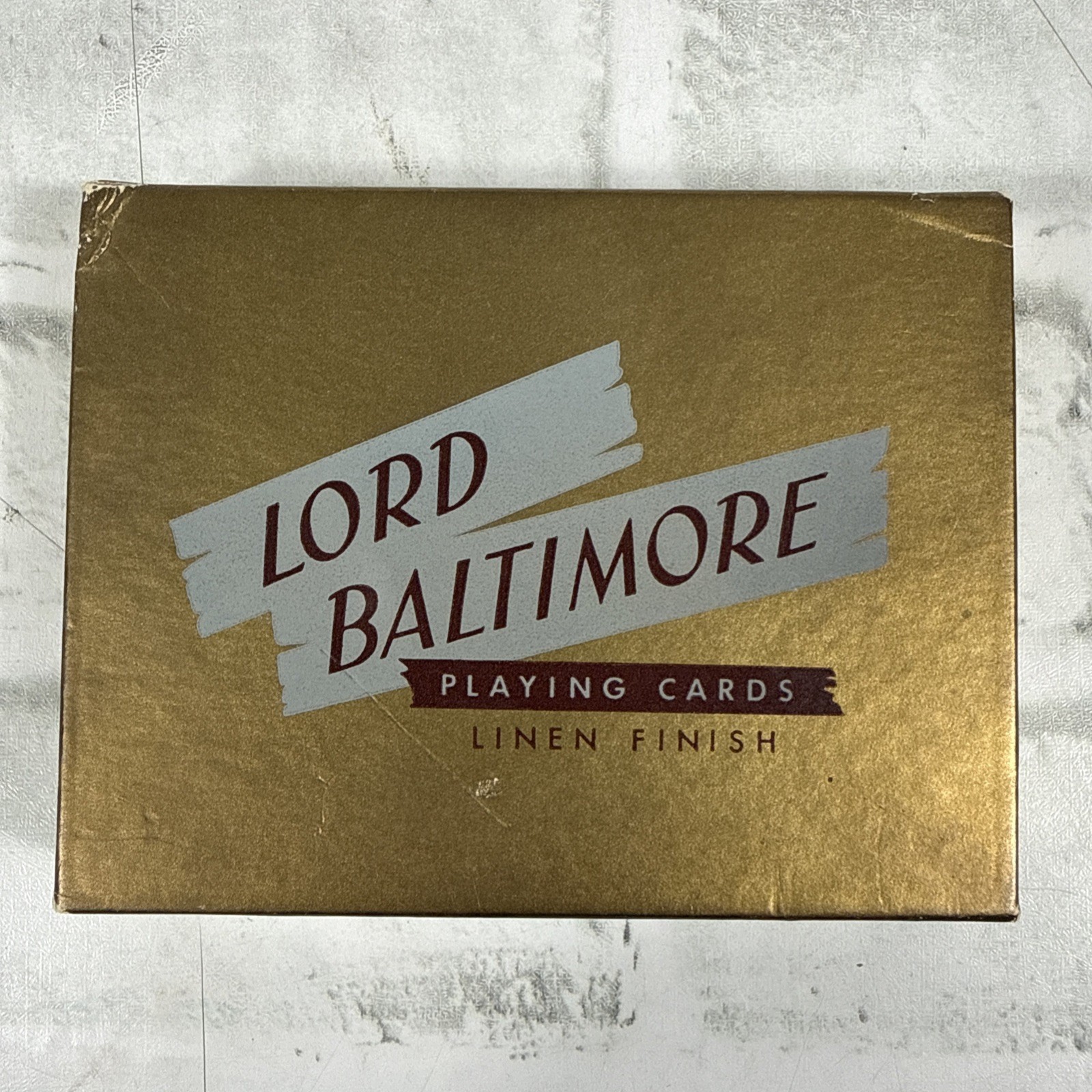 Lord Baltimore Purse Double Deck Linen Finish Playing Cards Rexall Store Vintage