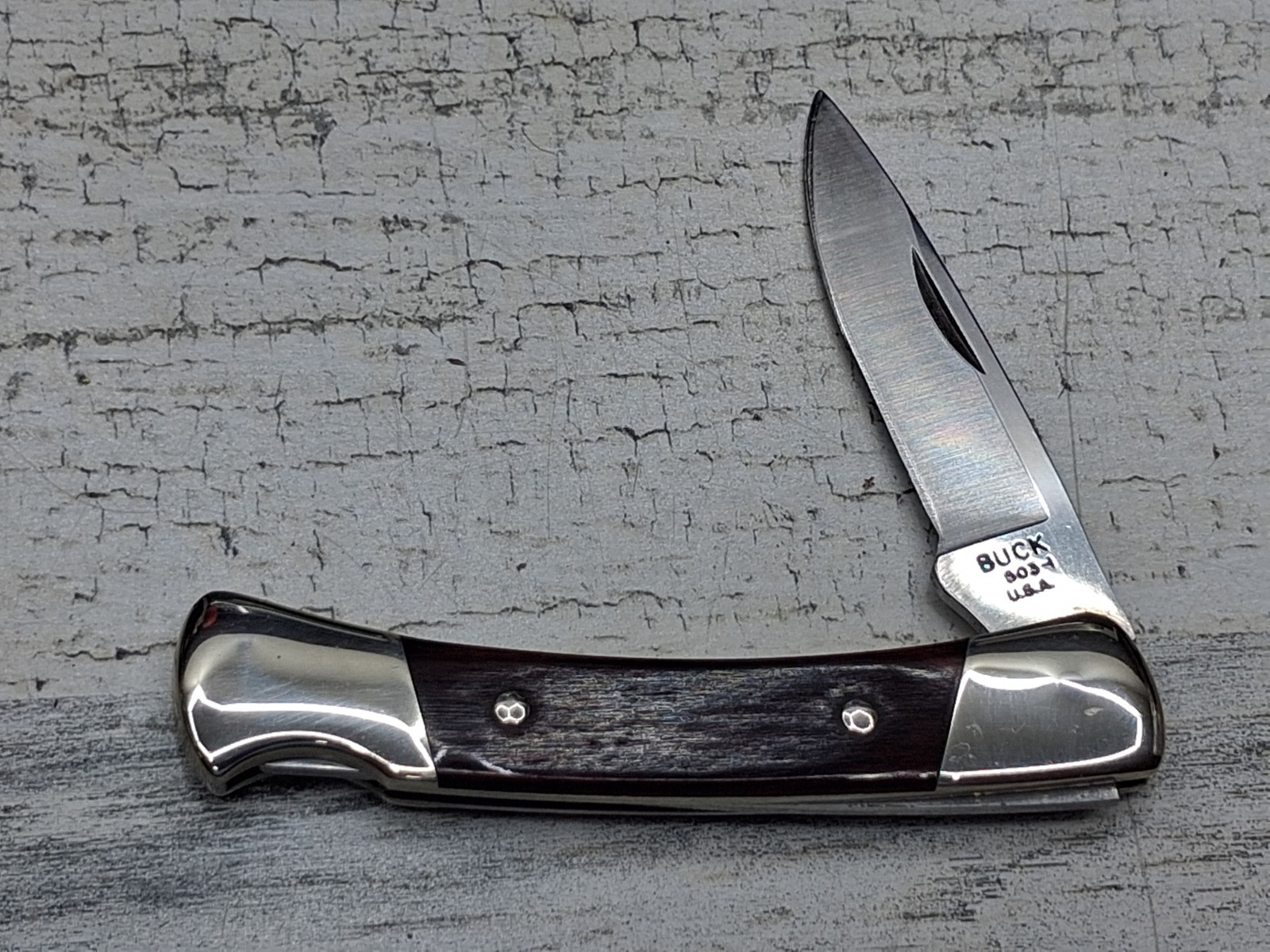 Buck 503 Prince USA Lockback Folding Pocket Knife Wood Handle 