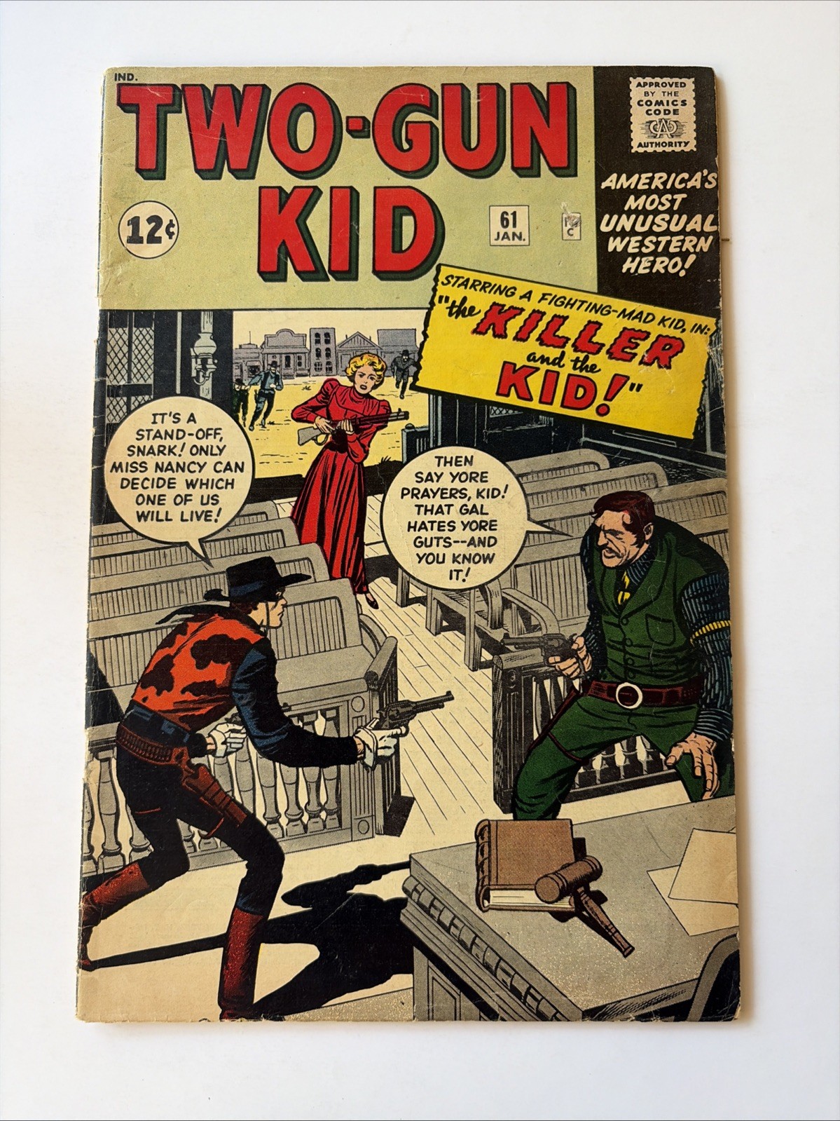 TWO GUN KID #61, 1962 vintage MARVEL COMIC, GOOD CONDITION