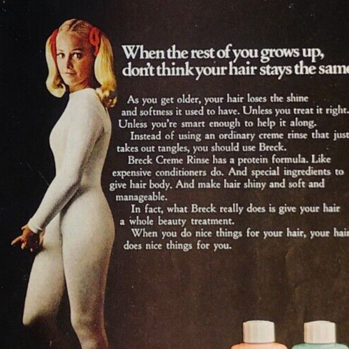Vintage Ad Breck Creme Rinse When You Grow Up Your Hair Doesn\'t Stay The Same