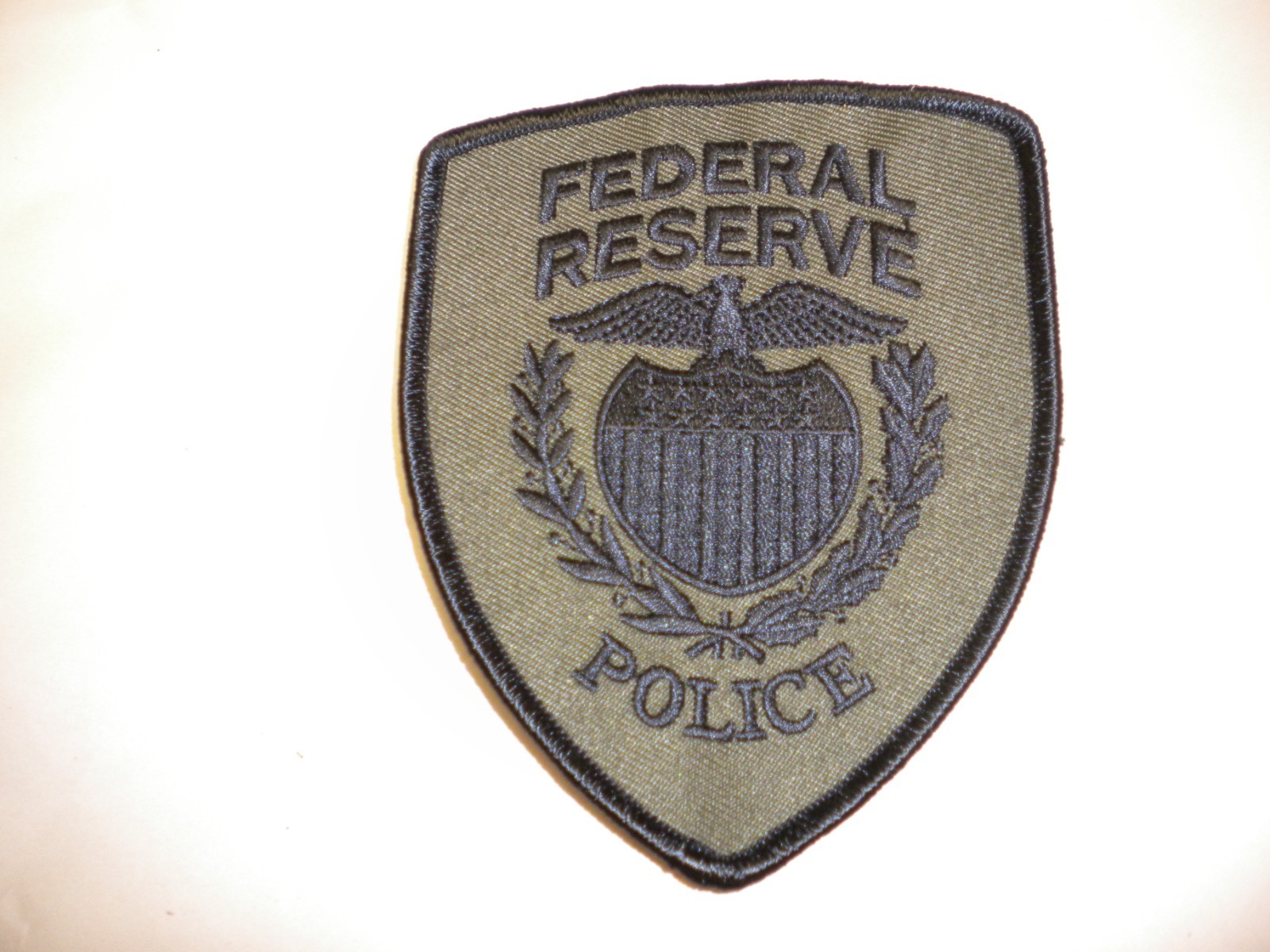 Vintage Federal Reserve Bank  Police  Patch -Subdued