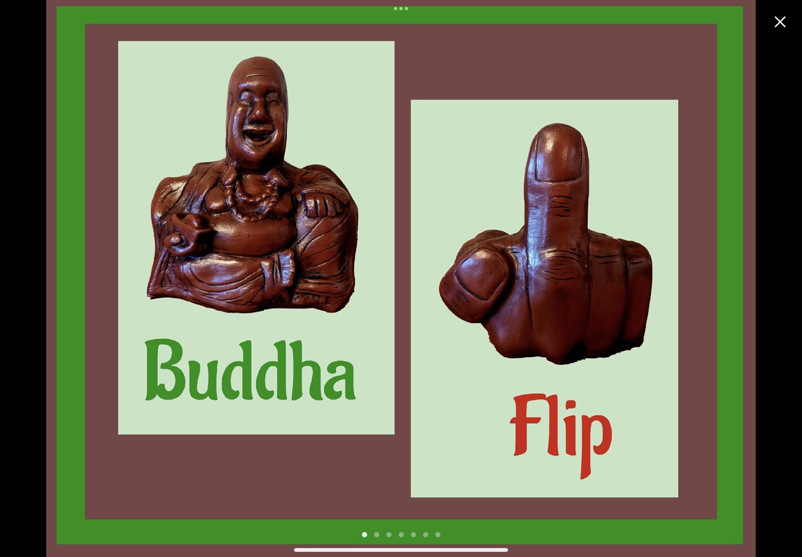 Buddha Funny Birthday Gift Middle Finger Statue Sculpture Buddhism Figure Happy 