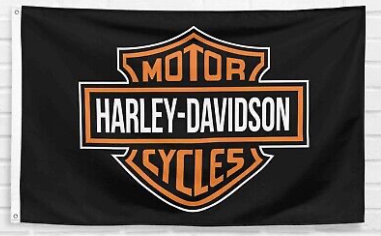 HARLEY DAVIDSON 3\'X5\' FLAG BANNER MAN CAVE SHOP GARAGE WALL CA FAST SHIPPING
