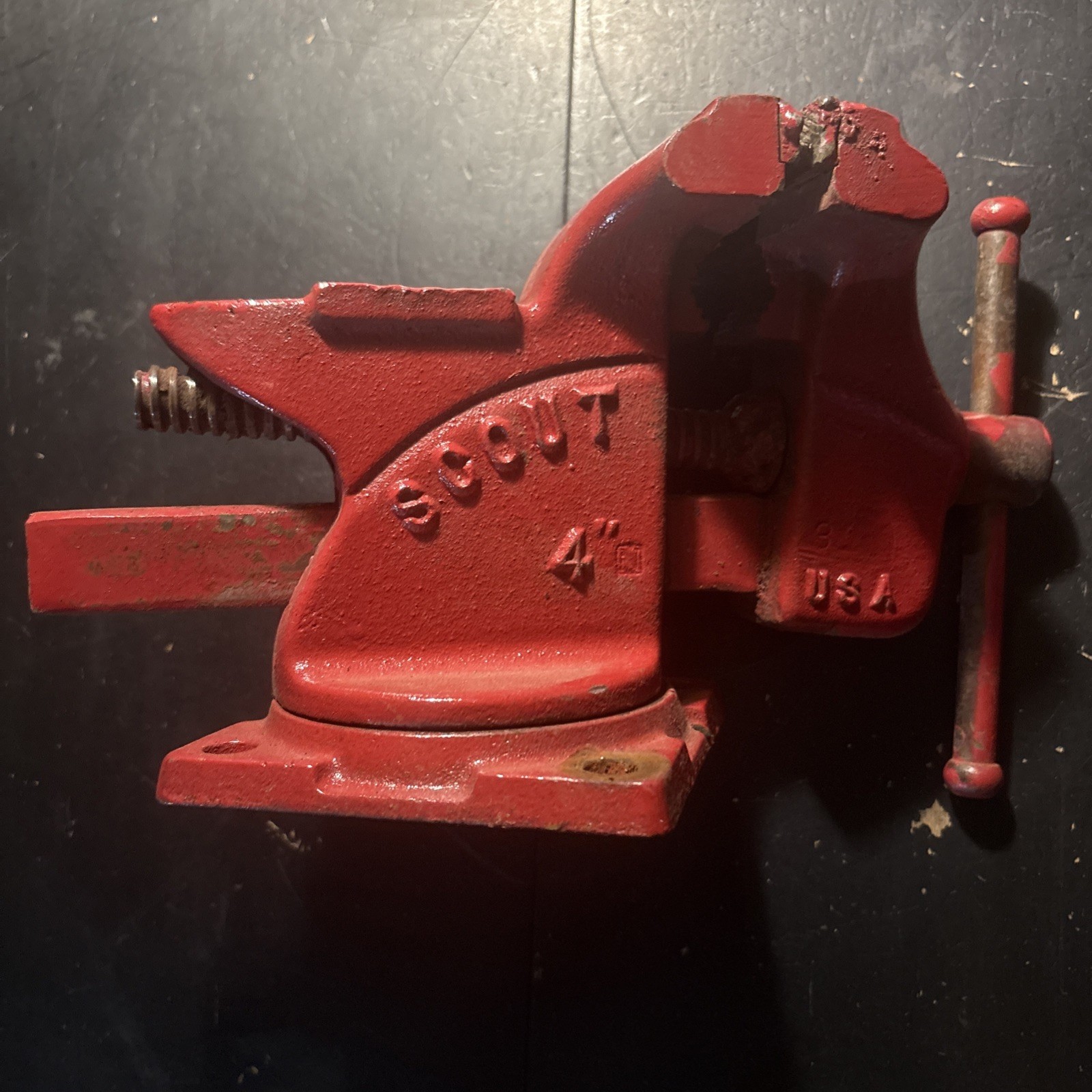 Vintage Wilton “scout “ 4-inch Swivel Bench Vise 