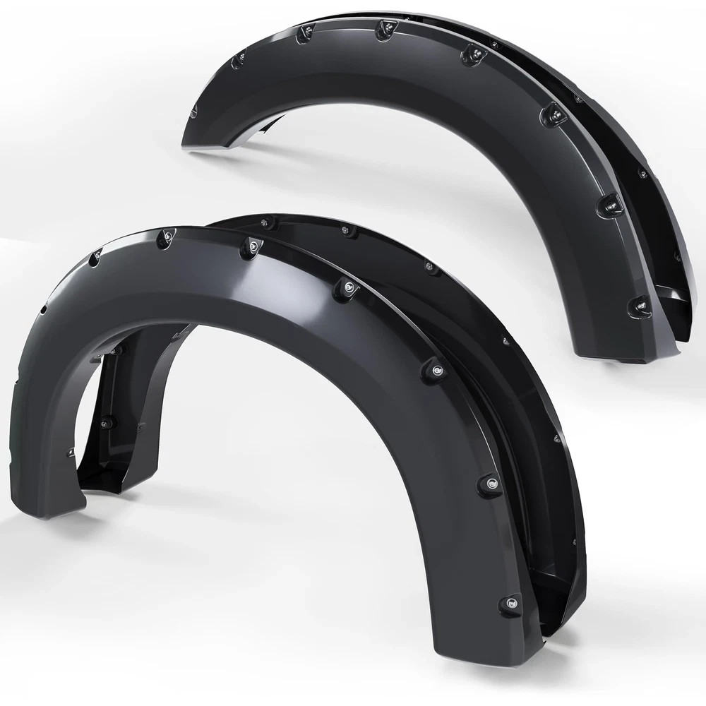 ECOTRIC 4Pcs Fender Flares Compatible with 1999-2007 Ford F250 F350 Super Duty (