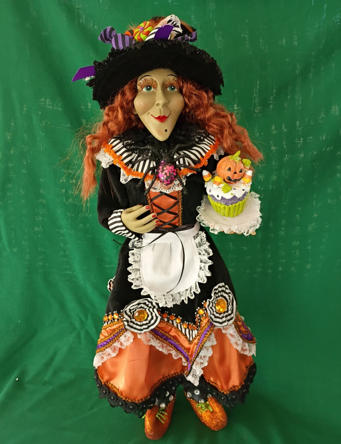 Spooky Treats Witch Figurine Halloween Decor Karen Didion