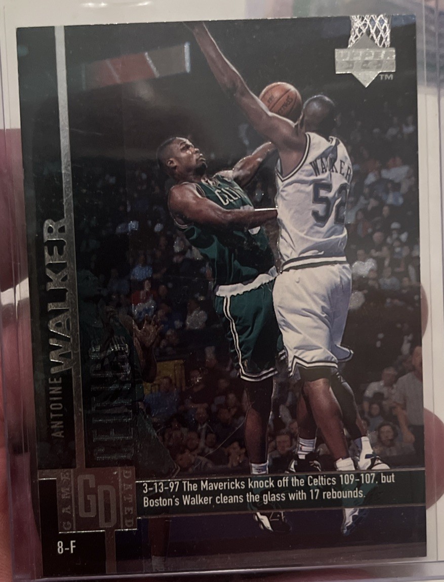 1997-98 Antoine Walker UD Game Dated Foil and Reg Versions Rare Look 1997-98 Antoine Walker UD Game Dated Foil and Reg Versions Rare Look