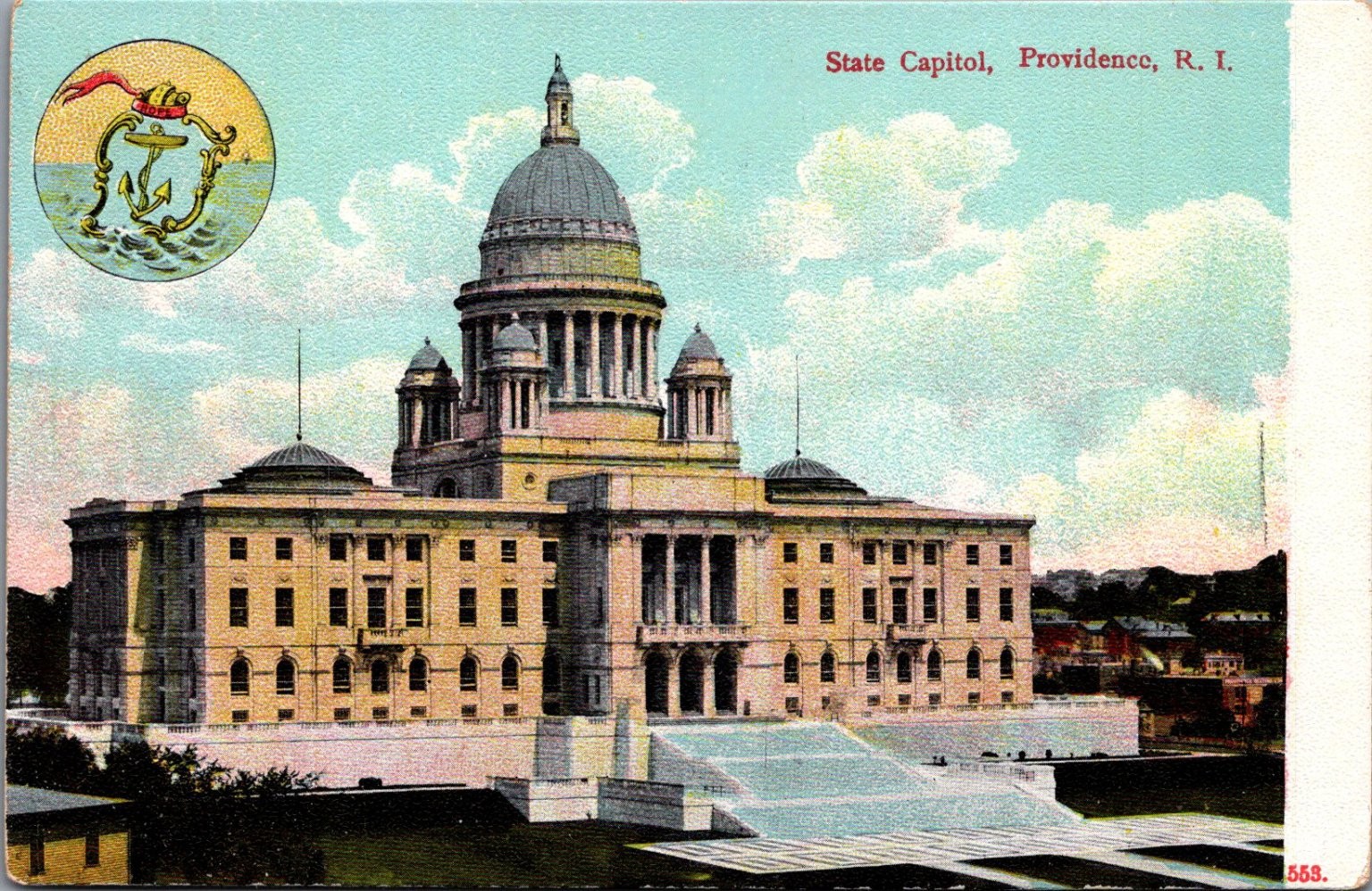 State Capitol Providence RI Postcard C. E. Wheelock & Co. Made in Germany 1900s