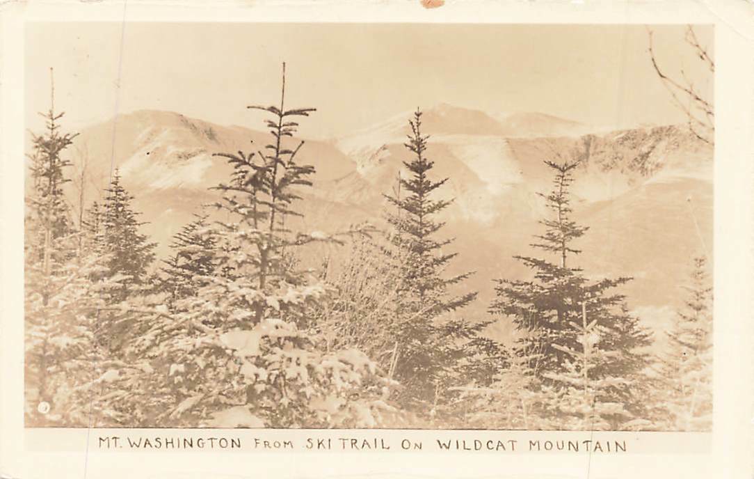 ViTG RPPC Mt Washington From Ski Trail Wildcat Bromley NH Real Photo P101 ViTG RPPC Mt Washington From Ski Trail Wildcat Bromley NH Real Photo P101