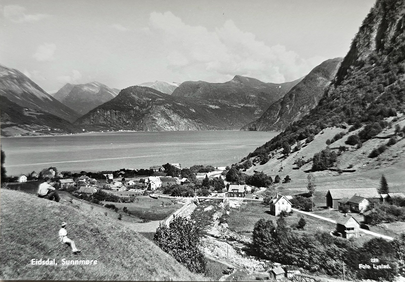 Eidsdal, Sunnmøre 1960s old card pc cpa postcard