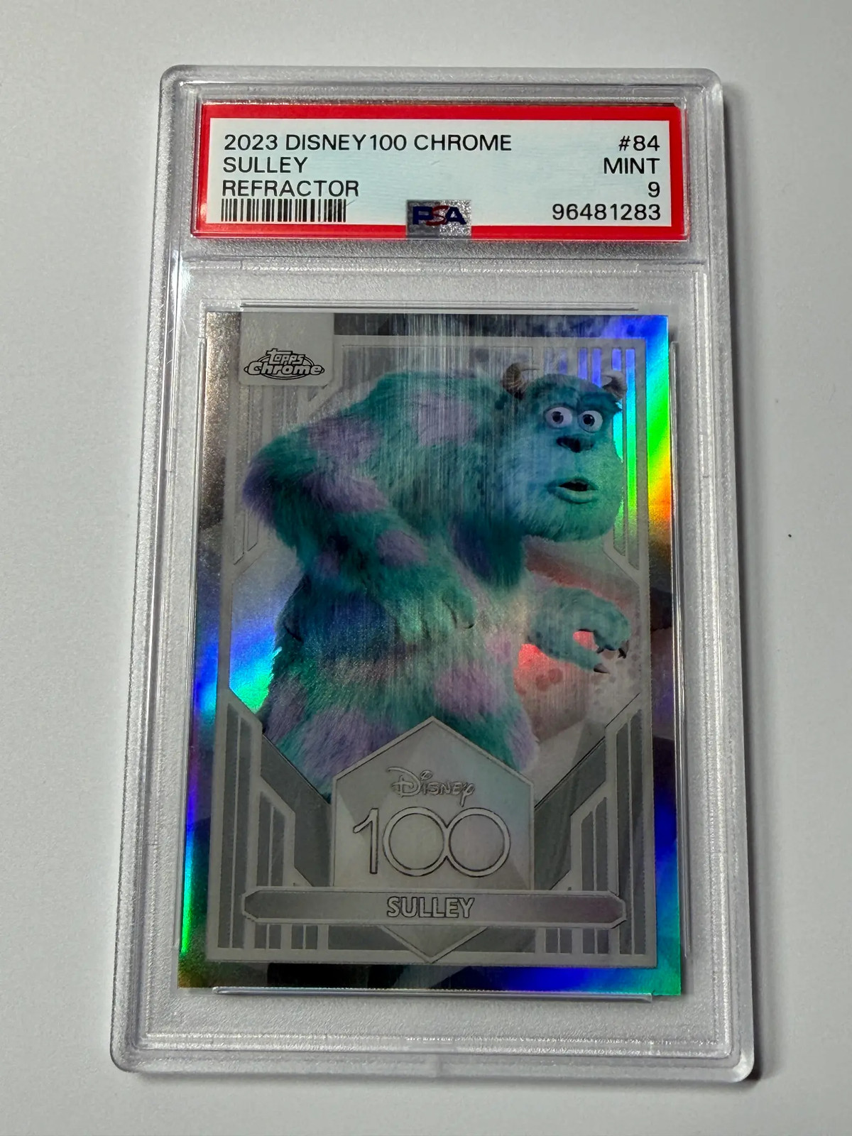 2023 Topps Chrome Disney100 Sulley #84 Refractor PSA 9