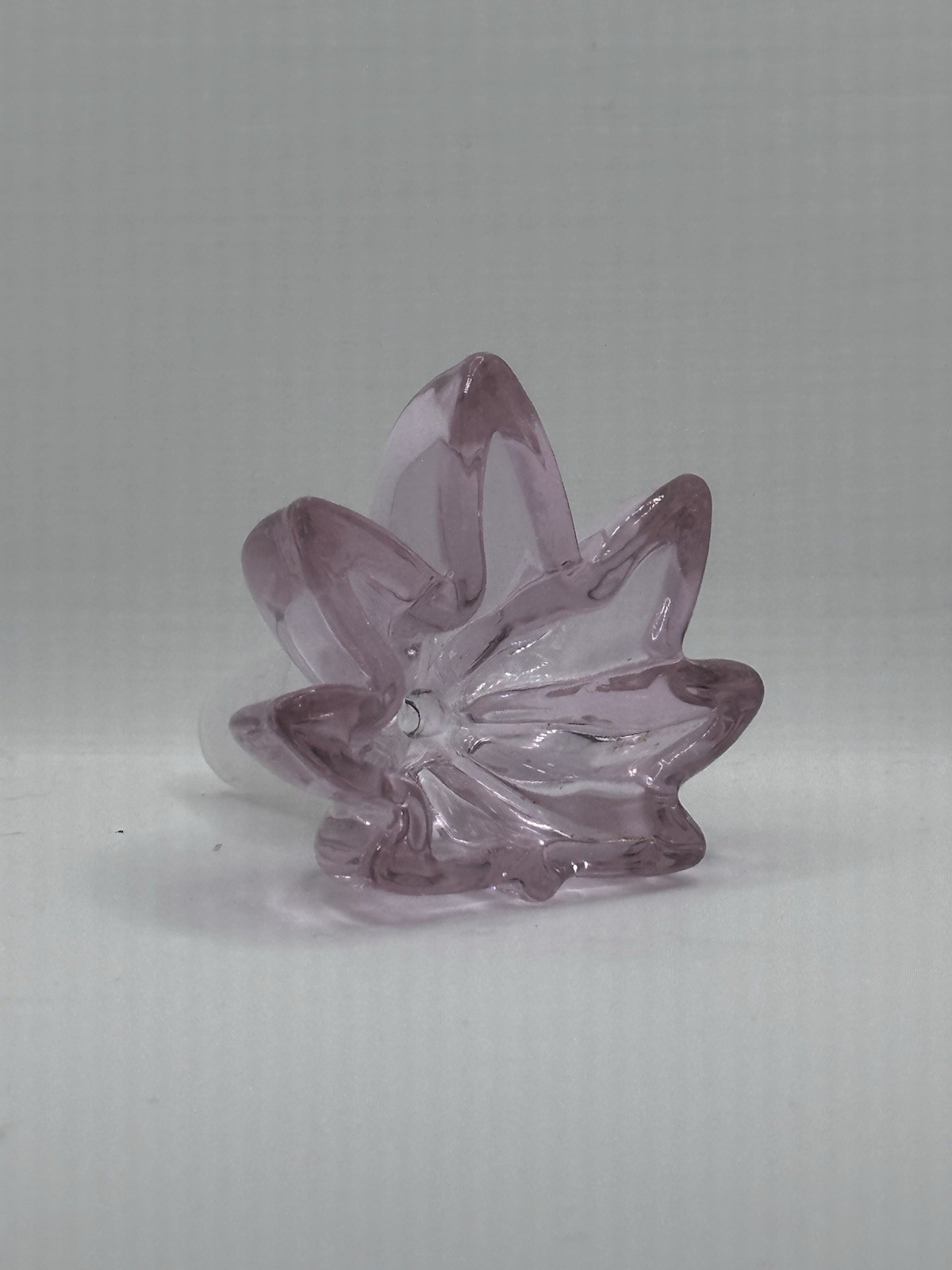 14MM Cool Pink  Unique Thick Glass Leaf Replacement Hookah Bowl Slide