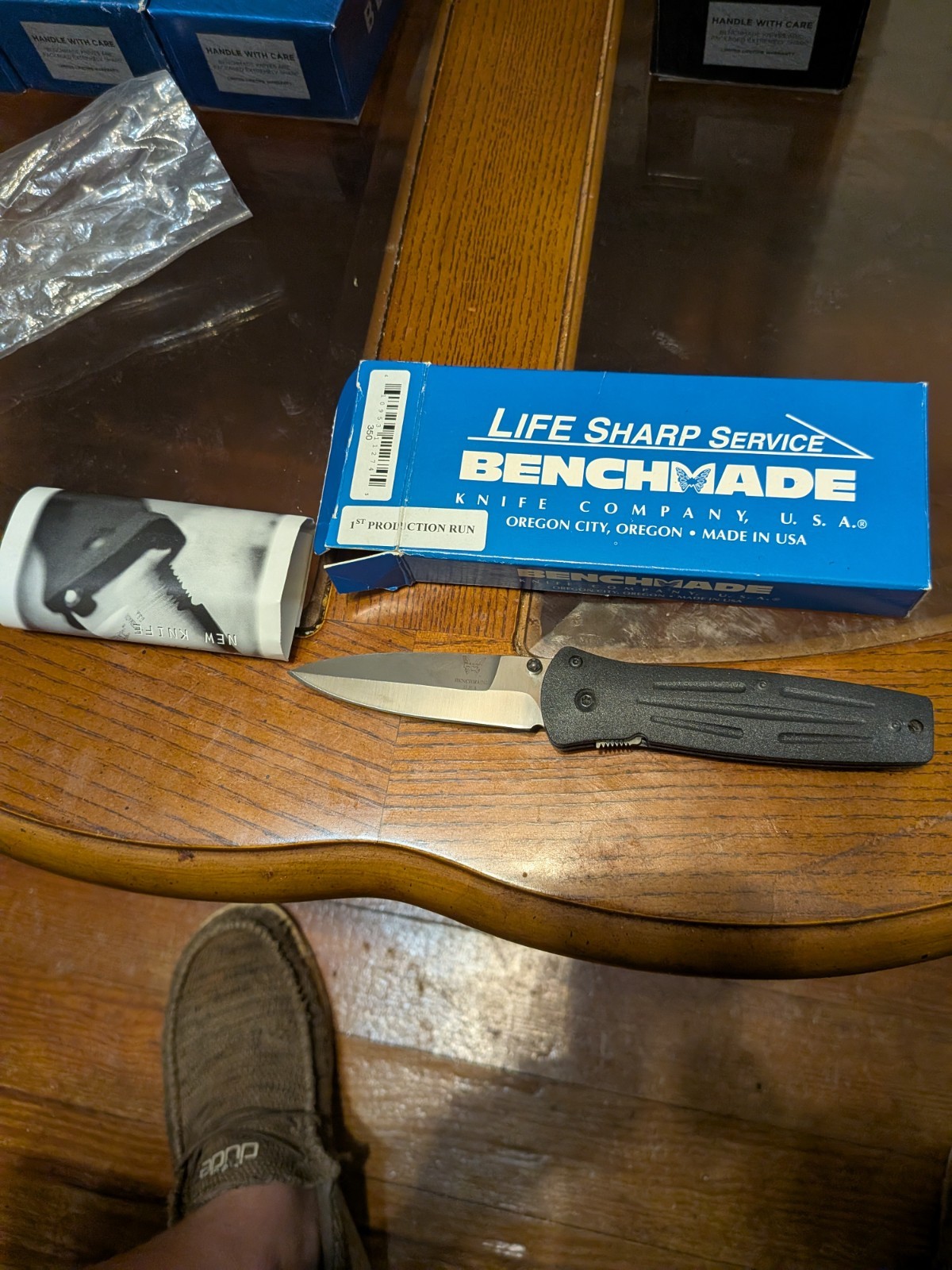 Benchmade 350 SBT Vintage Folding Knife Mel Pardue