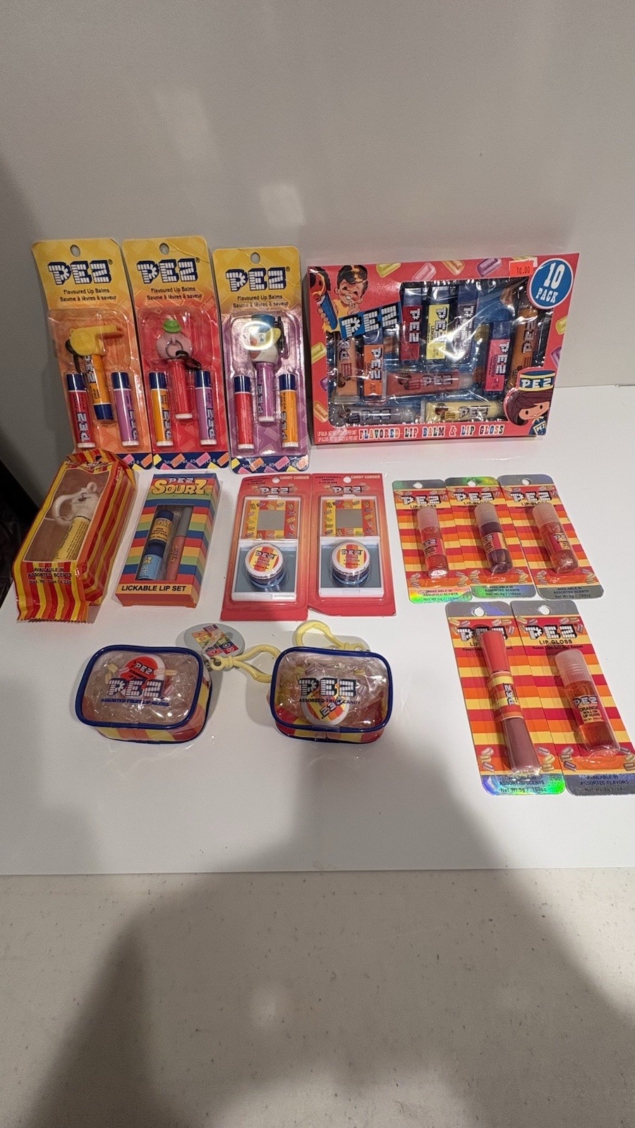 Pez Lip Balms Asst. VINTAGE All Unused/unopened. Auction Is For ALL In pic.