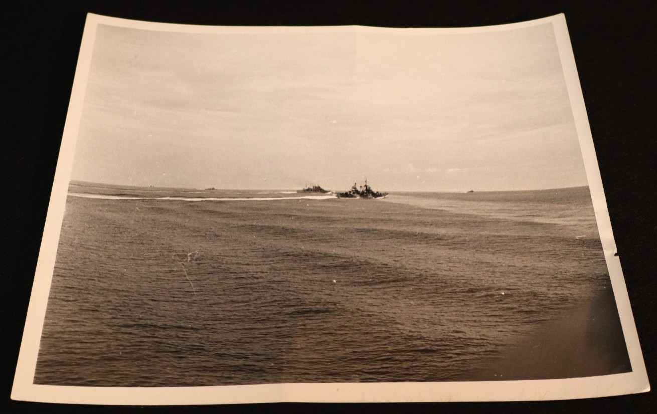 WWII US Navy 8x10 Photograph 1944 Cruisers & Destroyers \'Bob Doyle\' Photographer