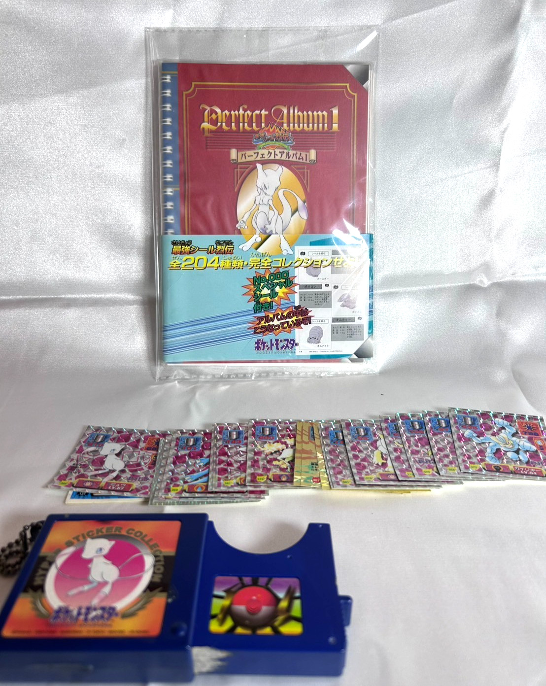 Pokemon Sticker Retsuden Perfect Album 1 Sealed Hologram Kira 18 Case Vintage 90